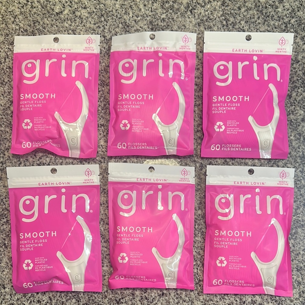 Grin Smooth Gentle Floss 6-Pack